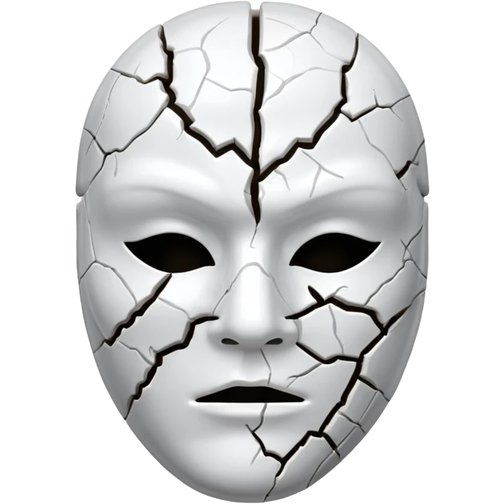 Máscara rachada emoji