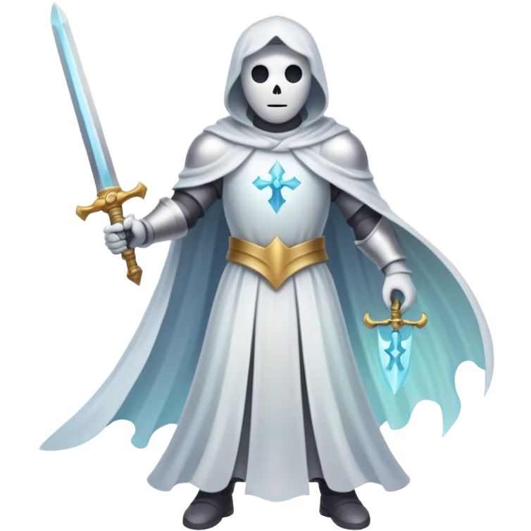 floating knight ghost holding sword emoji
