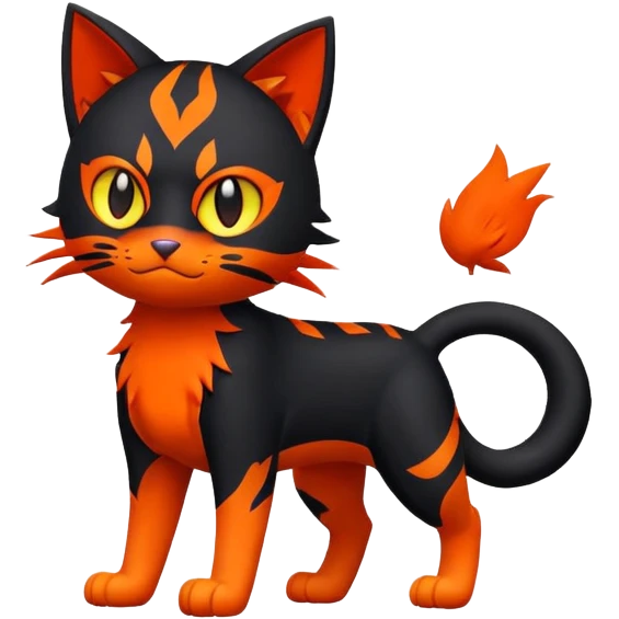 Litten (full body) emoji