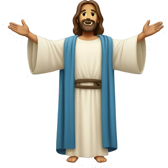 jesus open arms emoji