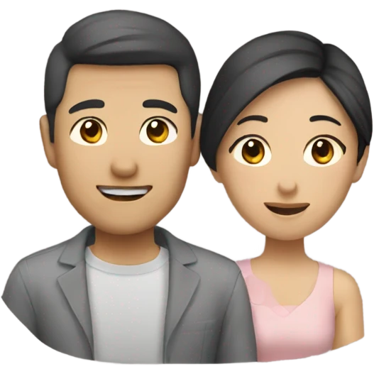 2 people asian couple emoji