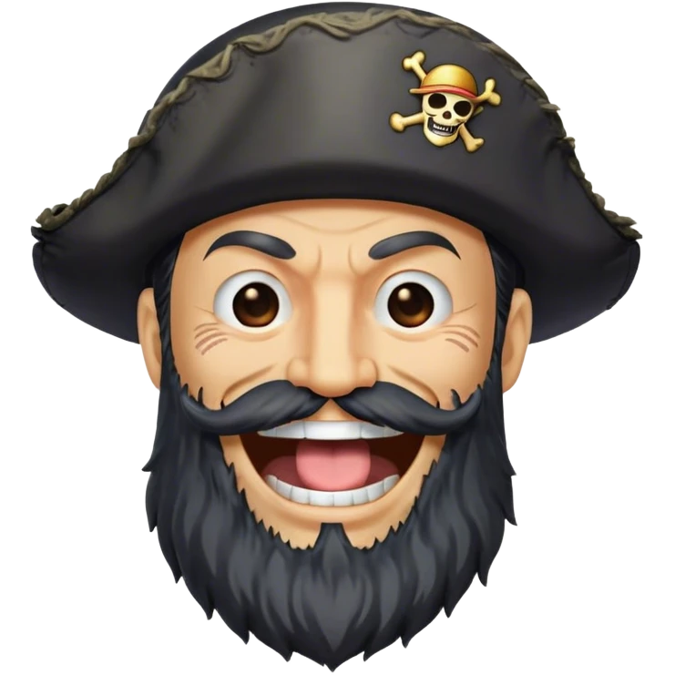 blackbeard from one piece lau emoji