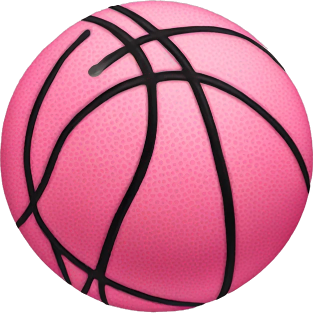 pink basketball emoji