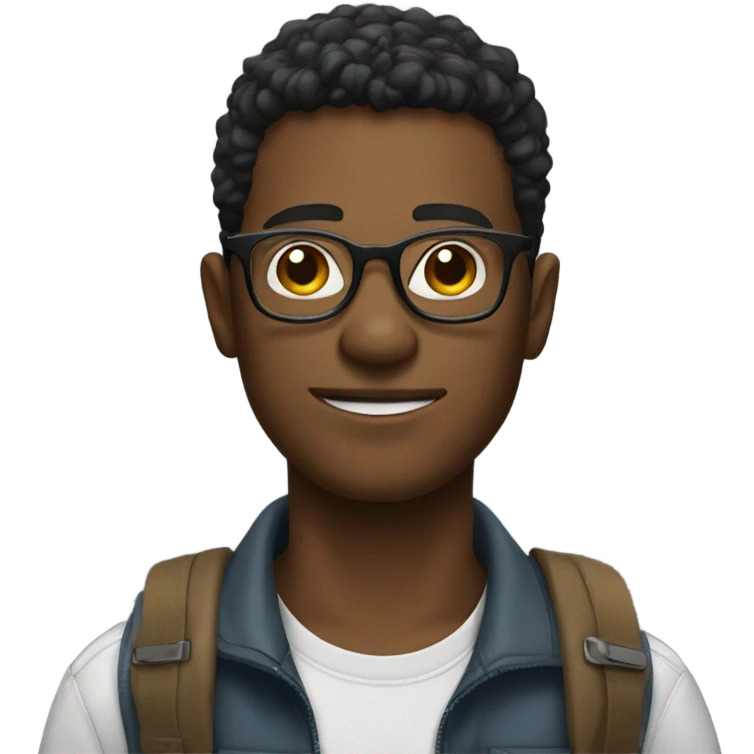 A guy with glasses and a zyn pack  emoji