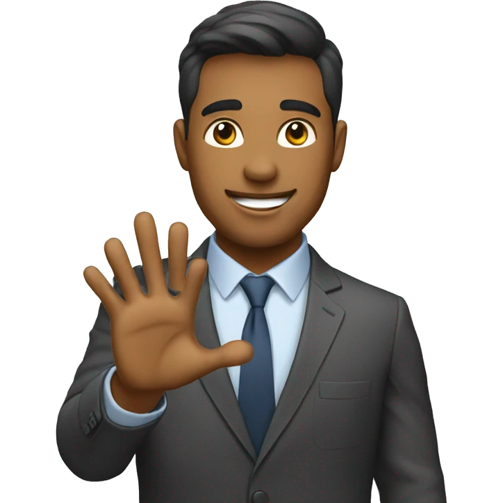 entrepreneur doing ok with his hand emoji