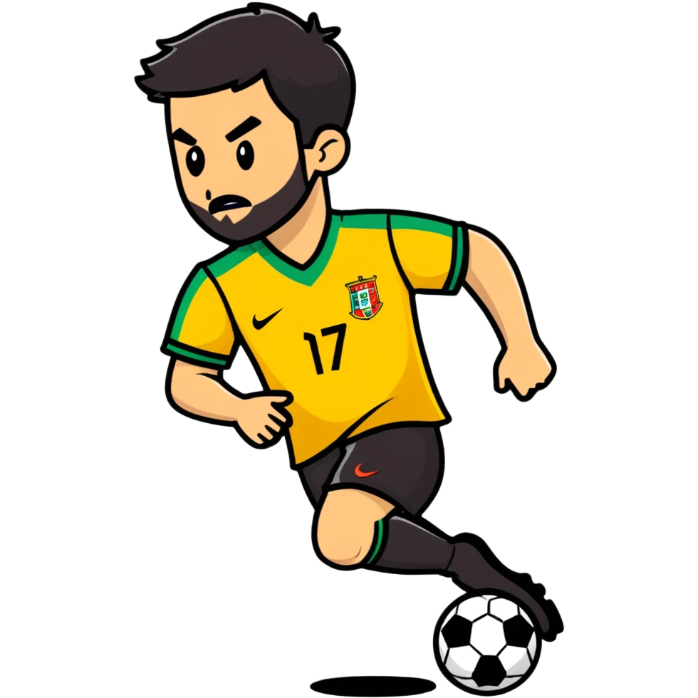 Rafa Silva, Portuguese footballer in action emoji