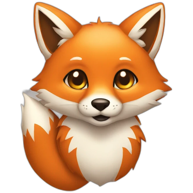 Fox kawai emoji