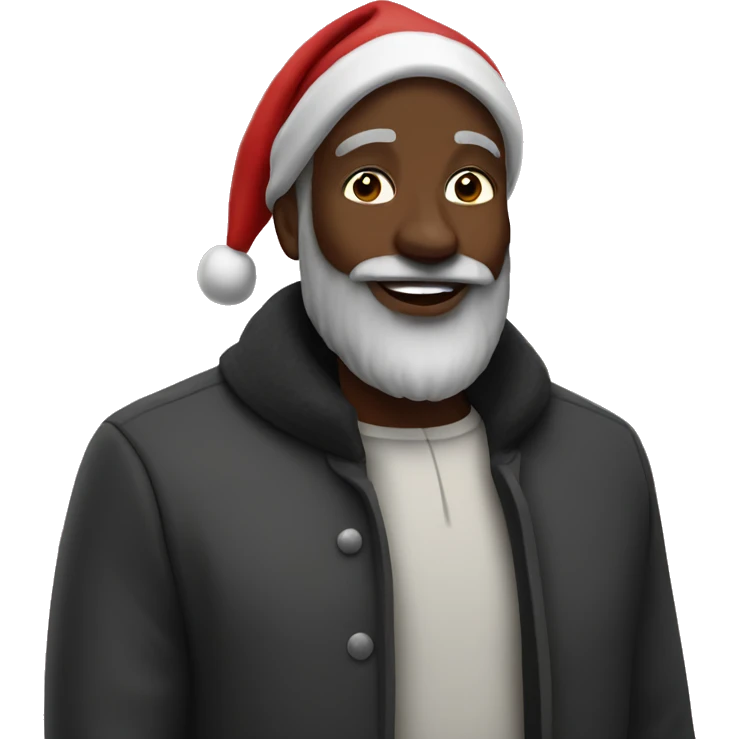 Black Santa emoji