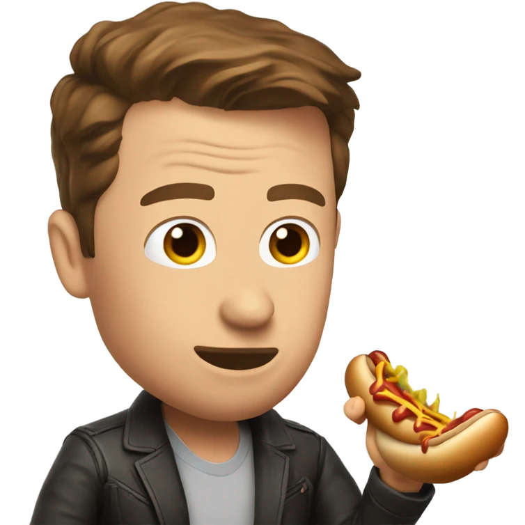 Me slapping elon musk with a hot dog emoji