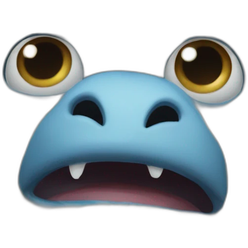 ugly yetti bird portrait emoji