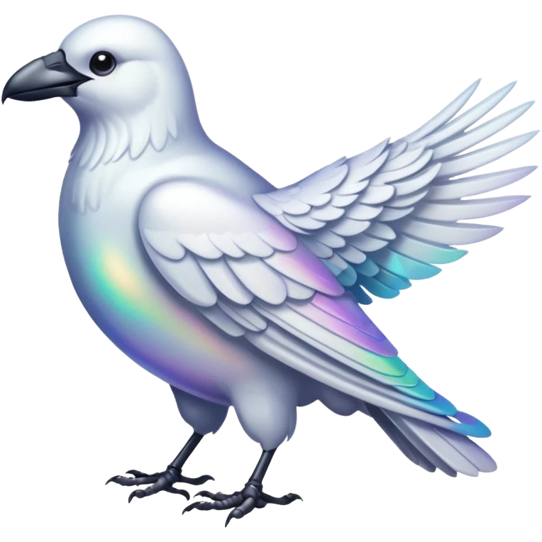White crow emoji
