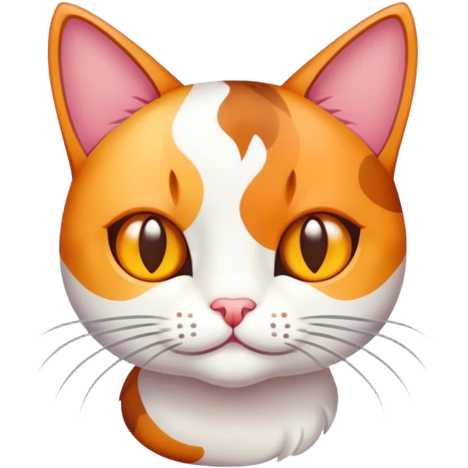 Cat Three color emoji