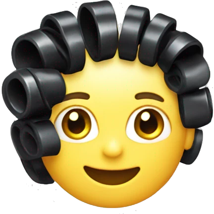 plastic Velcro Curlers emoji