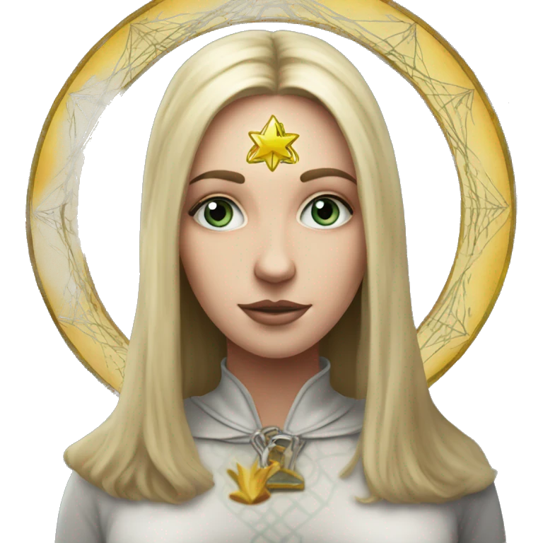 white girls and tarot card with corwn on had emoji