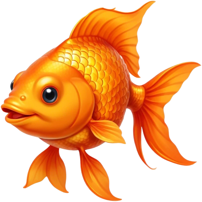 orange goldfish smiling emoji