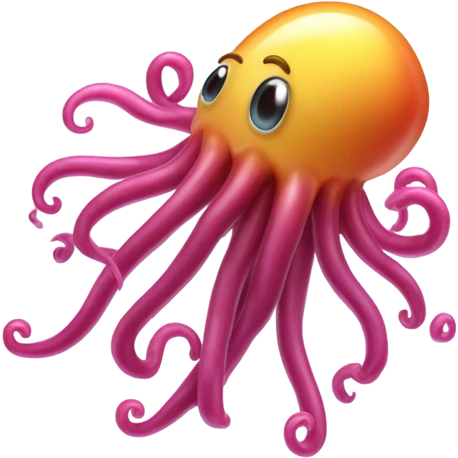Jellybean with tentacles emoji