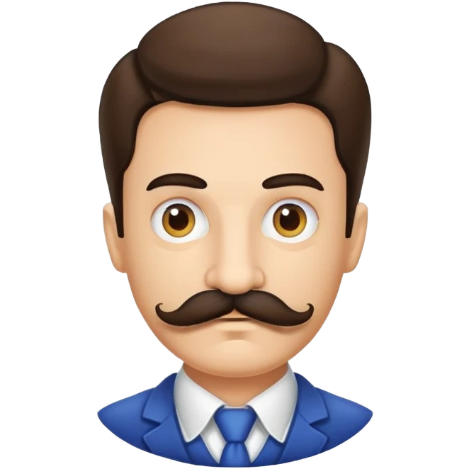Gustavo with a mustache emoji