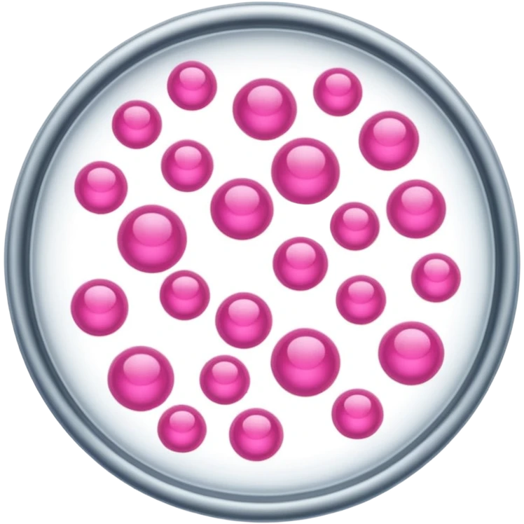 placa de petry com bolinhas rosas pequenas emoji