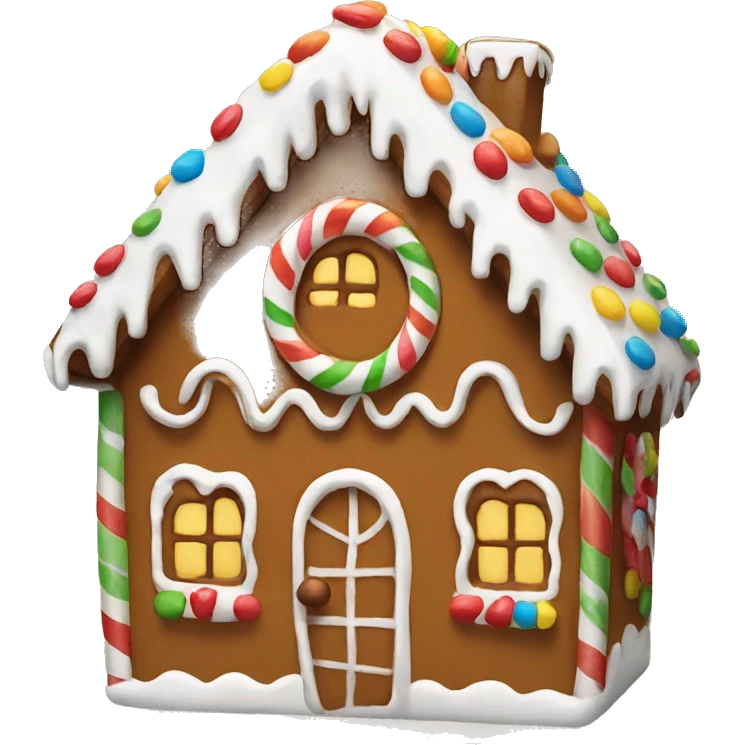 gingerbread house emoji