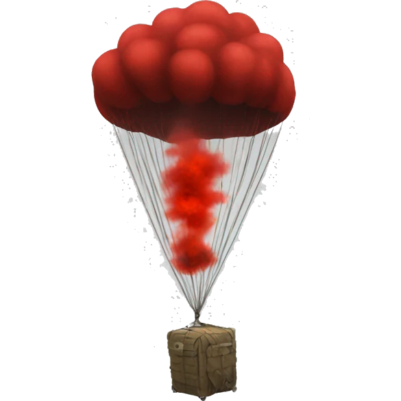 Airdrop red smoke dayz game falling airdrop emoji