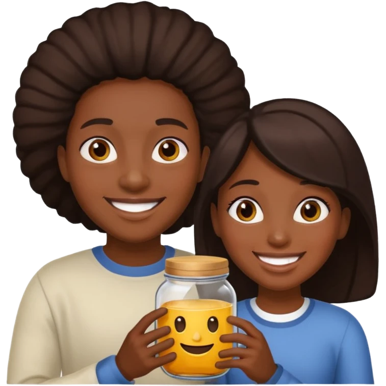  black People Holding Jar emoji