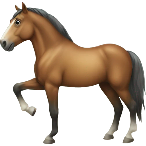 Horse in beach emoji