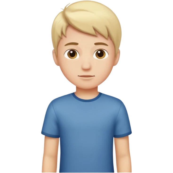 Make a naked boy standing emoji