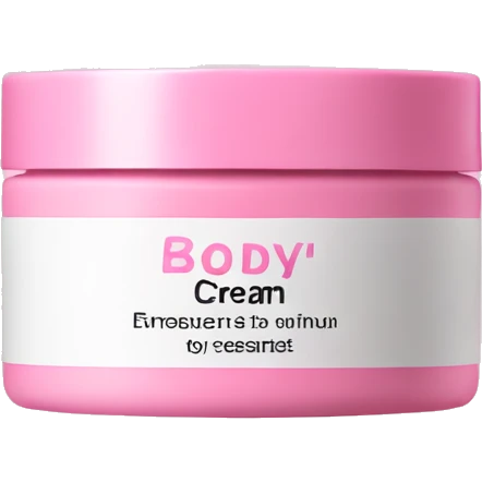 Pink body cream emoji