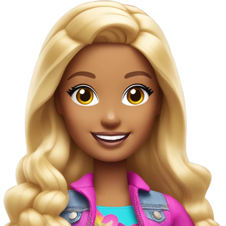 barbie smiling  emoji