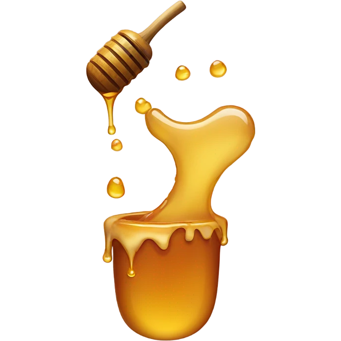 Honey dripping out of mouth emoji
