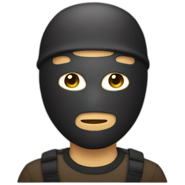 masked man emoji