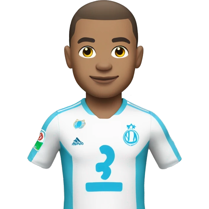 Mbappé avec le maillot de l’OM  emoji