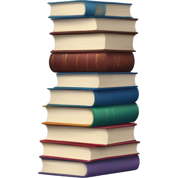 Book stack  emoji