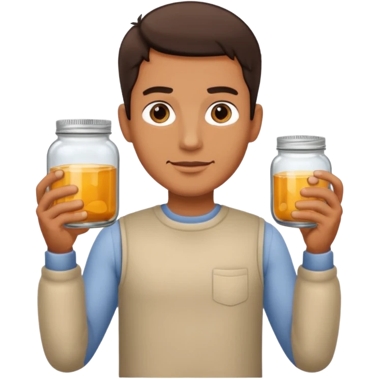  man People Holding Jar emoji