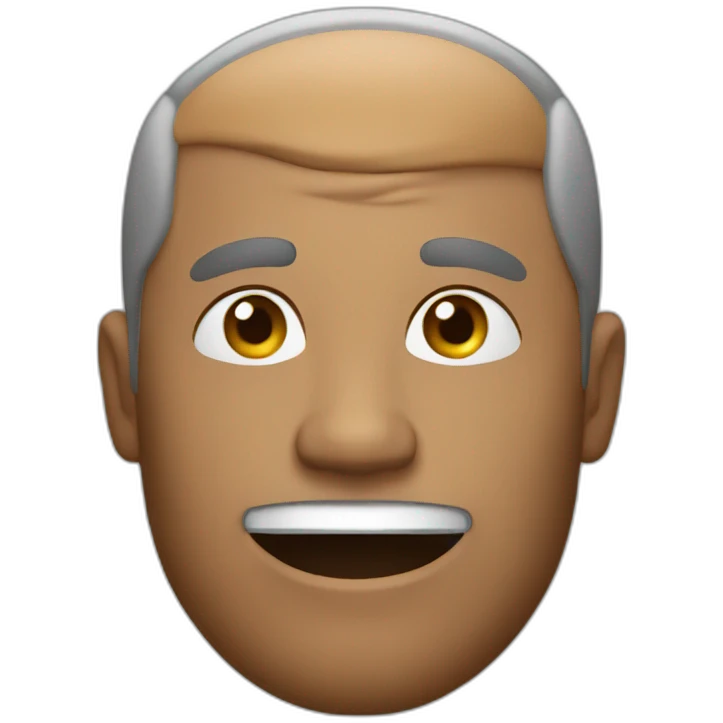 a man who show no  emoji