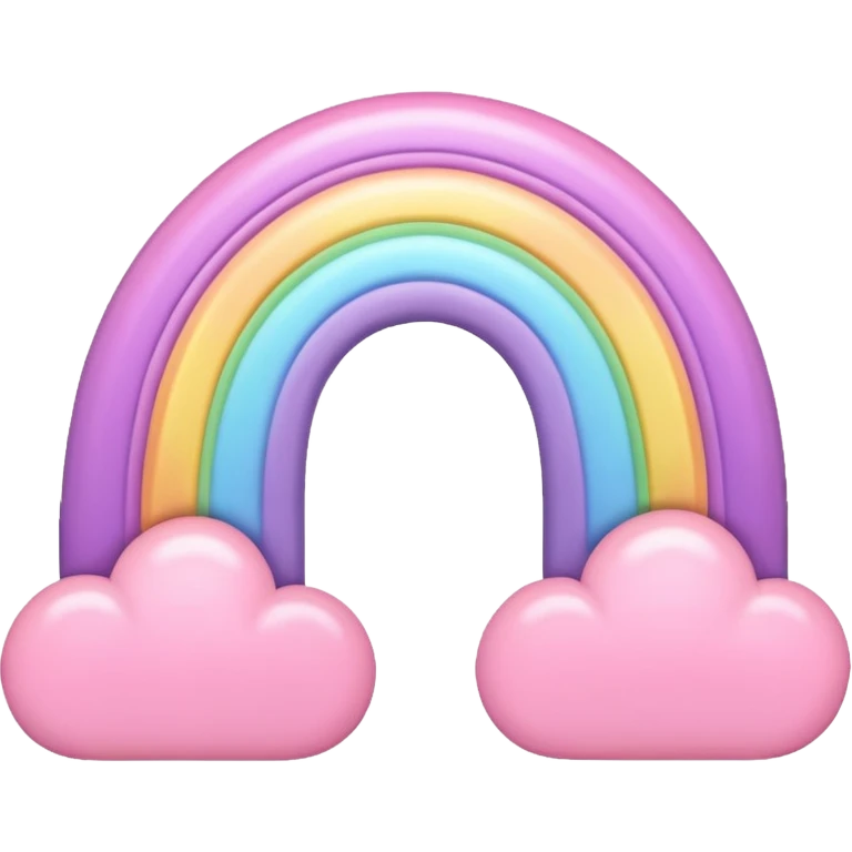 Pink Pastel rainbow emoji