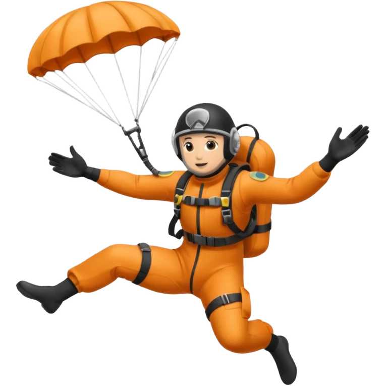 parachute diver emoji