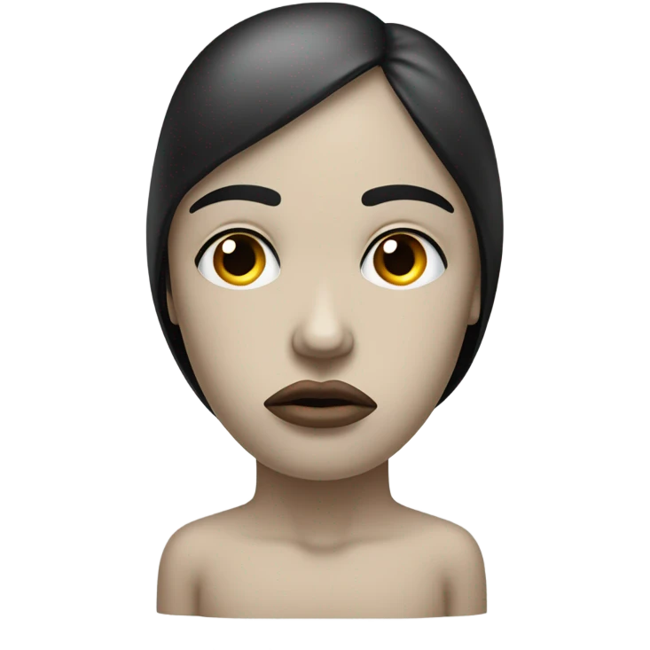 Sad mannequin emoji