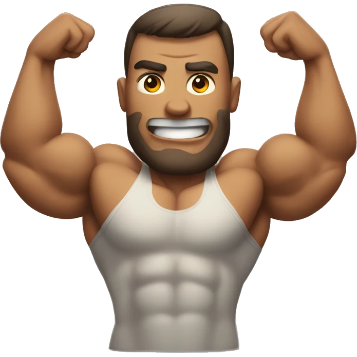 Giant muscle guy emoji