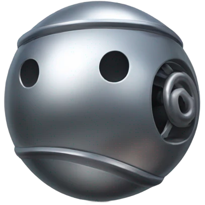 Metal Kirby ball with wheels emoji