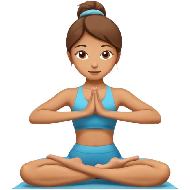 girl yoga  emoji