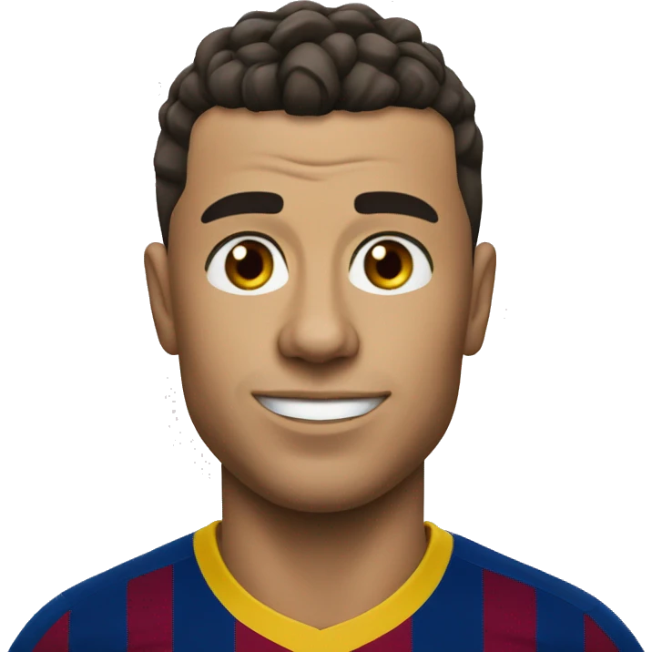 ronaldo in barca shirt emoji