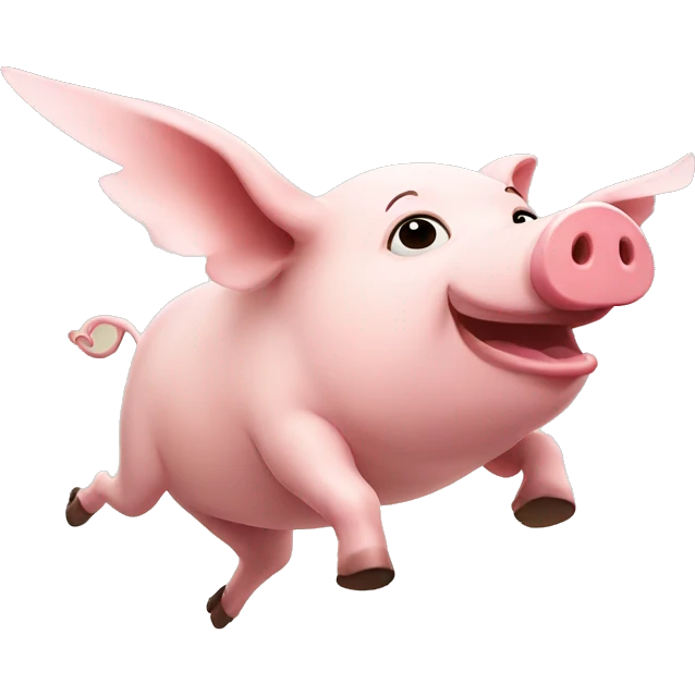 pig flying  emoji