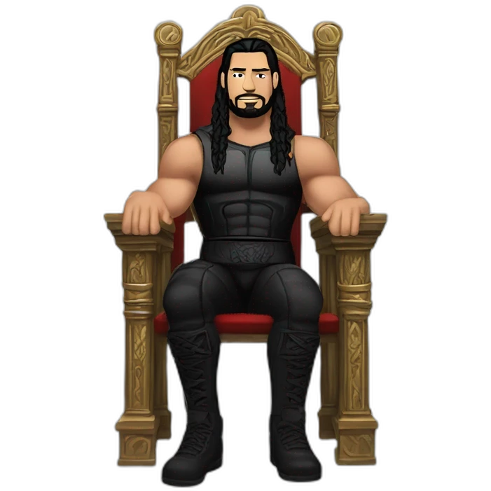 Roman reigns on a throne emoji