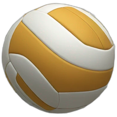 Volleyball net with ball emoji