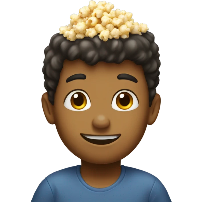 Little popcorn boy  emoji