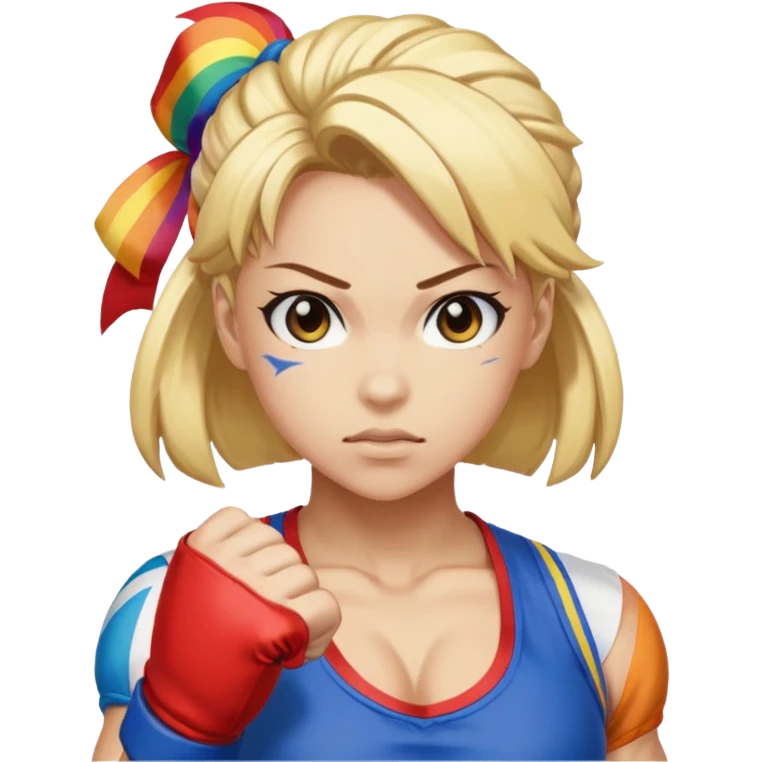 rainbow mika street fighter emoji