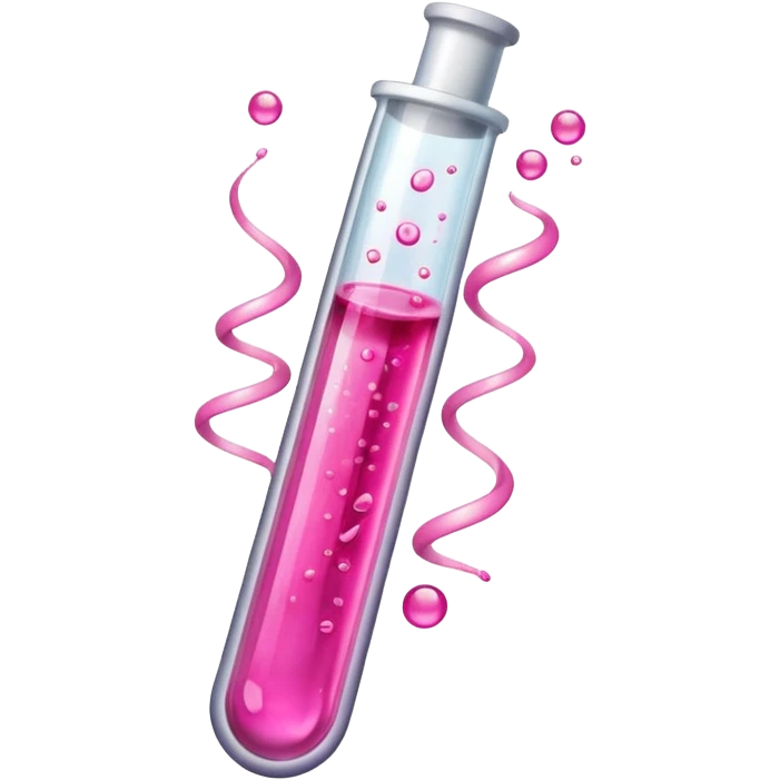 pink liquid in test tube emoji