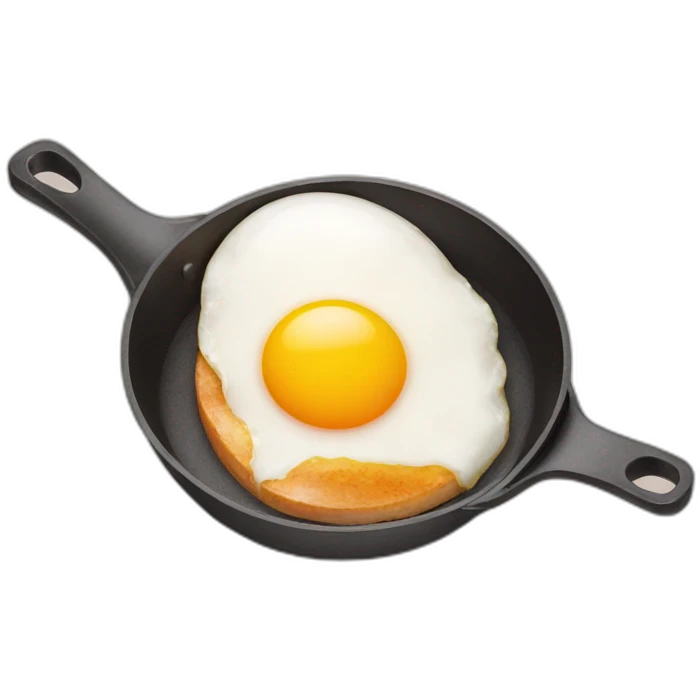Pan and egg emoji