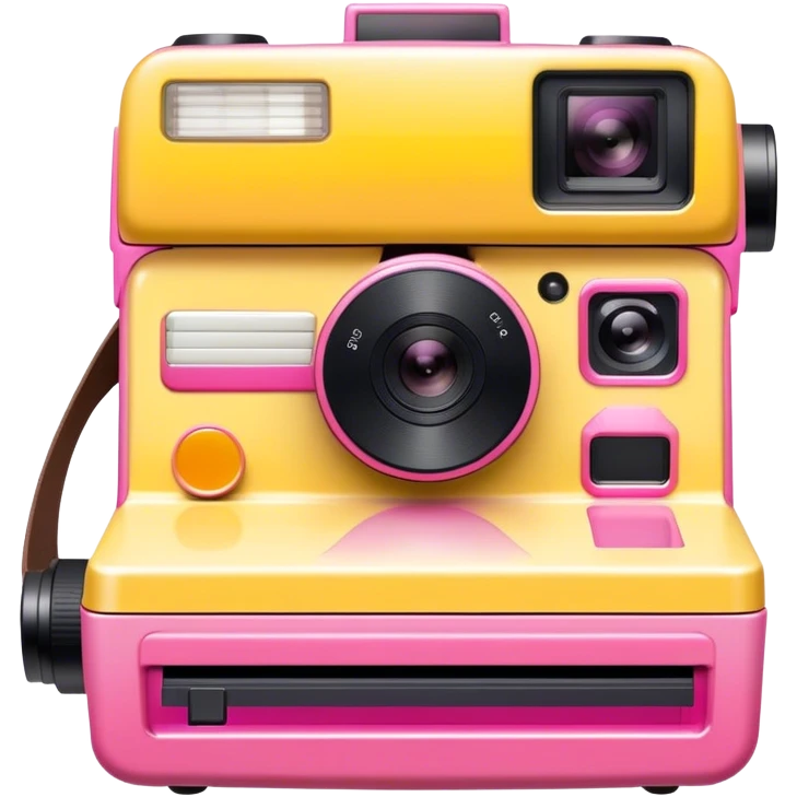 yellow/pink gradient polaroid camera emoji
